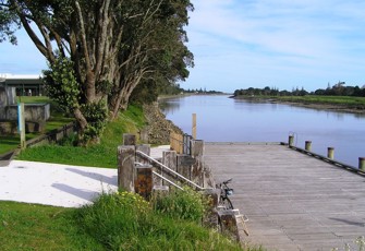 Waitara River at town wharf