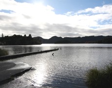 Lake Okareka - towards jetty - June 2011 082